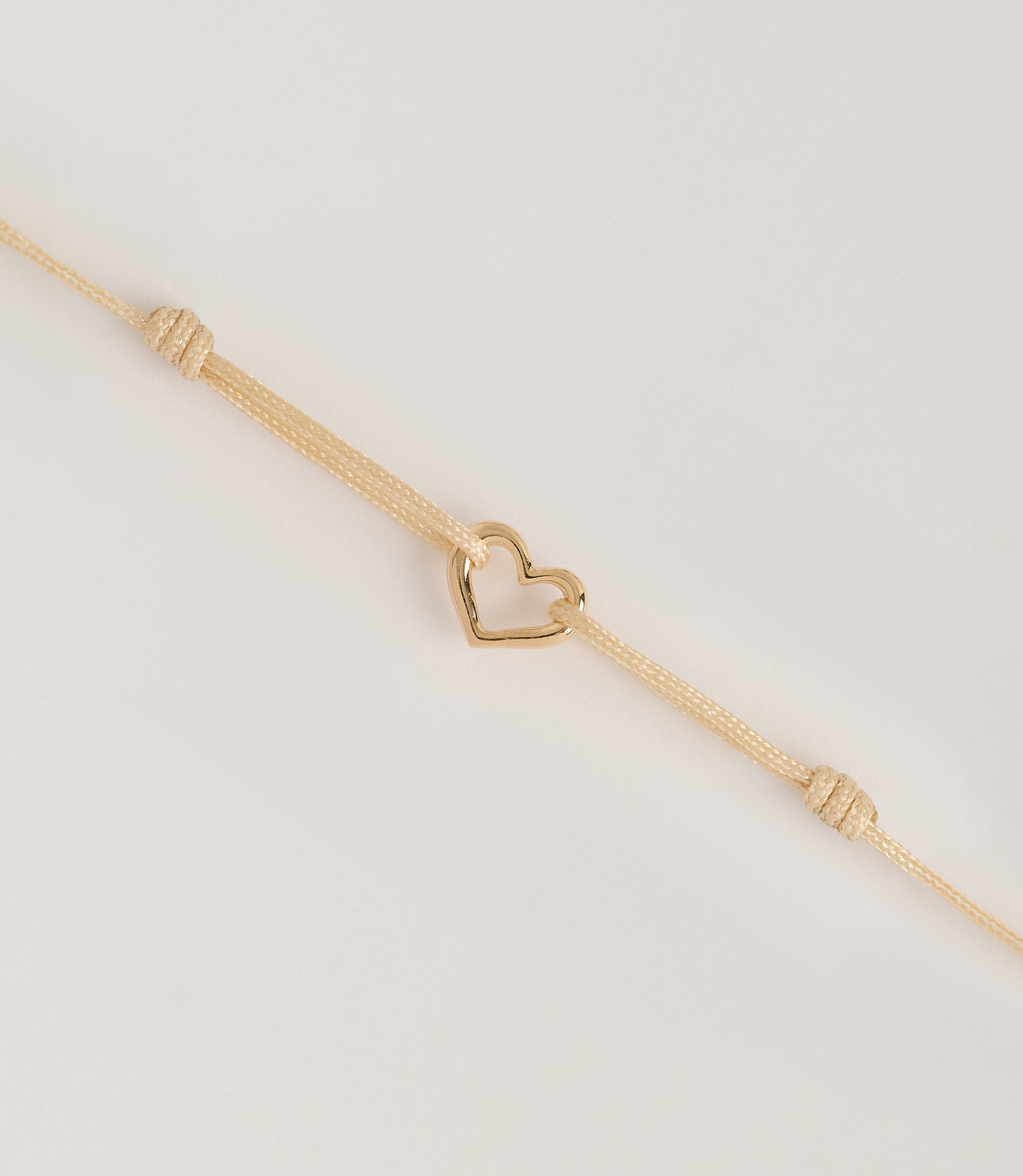 Bracelet cordon coeur