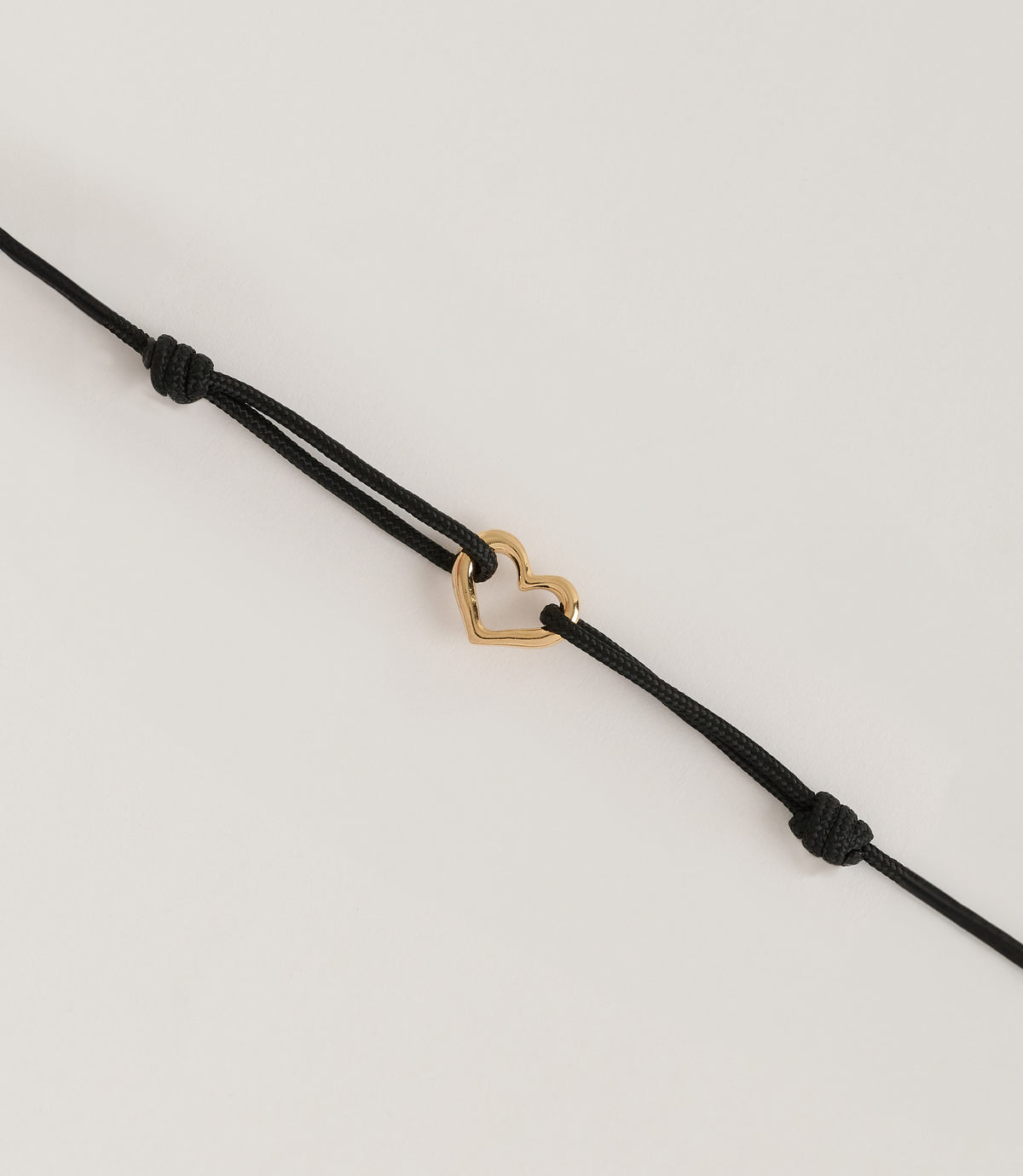 Bracelet En Acier Inoxydable Noir Thabora - Motif Cœur Découpé, Neuf Avec étiquettes