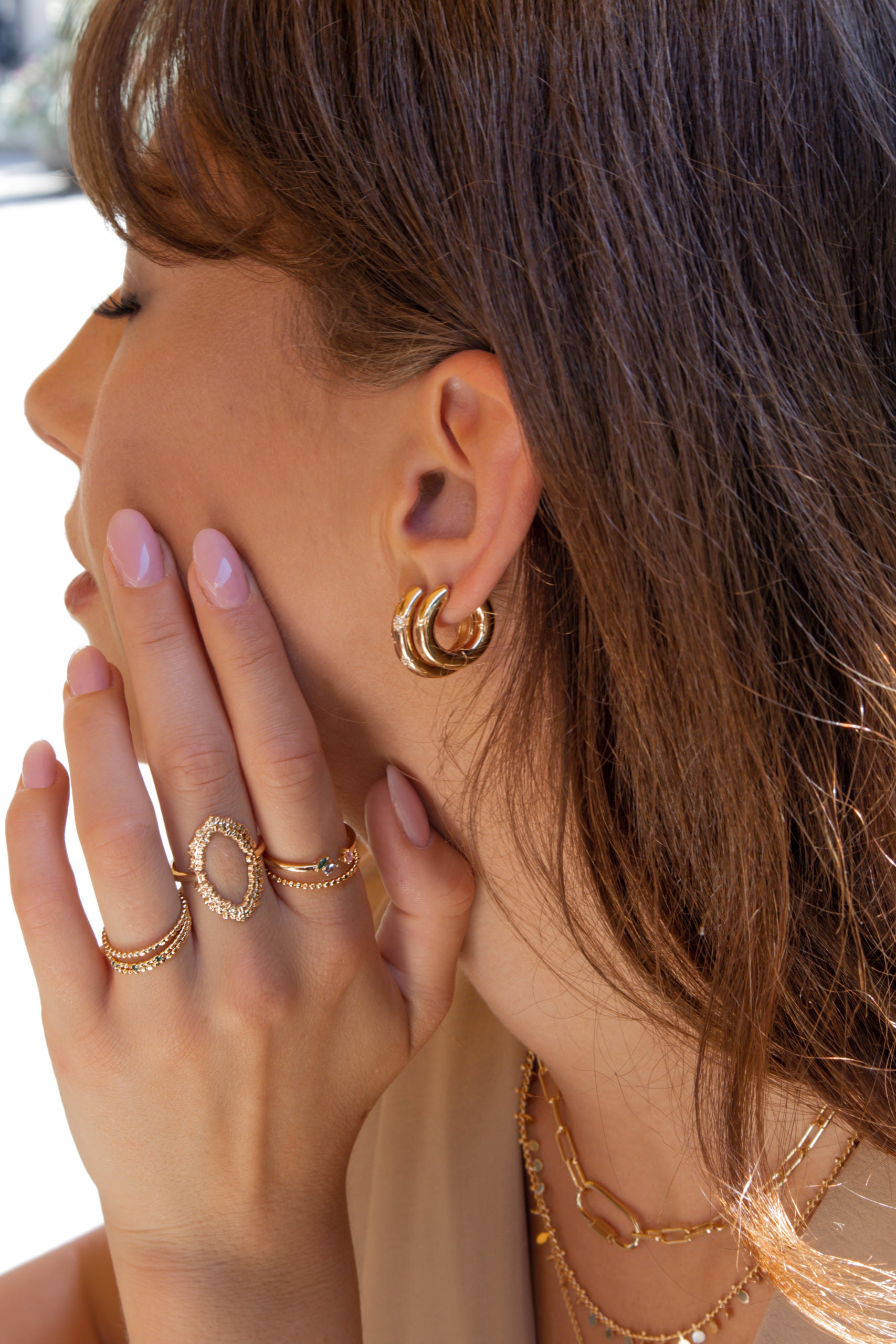 Delya hoop earrings